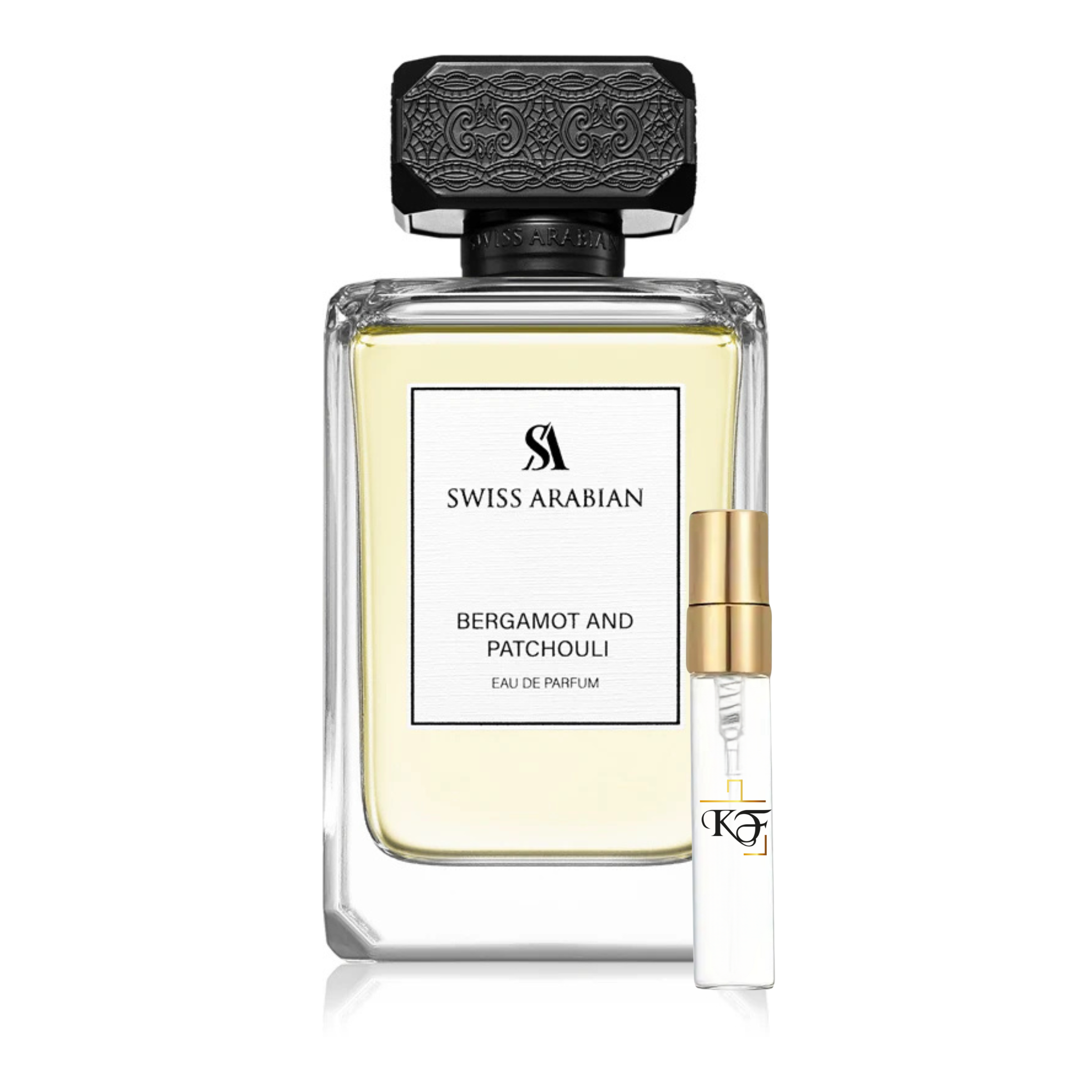 Swiss Arabian Bergamot and Patchouli Probe Abfüllung