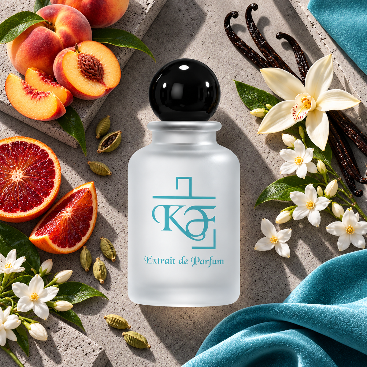 Kiphy No. 135 Peach Intense mit Weinbergpfirsich, Blutorange, Kardamom, Jasmin und Vanille