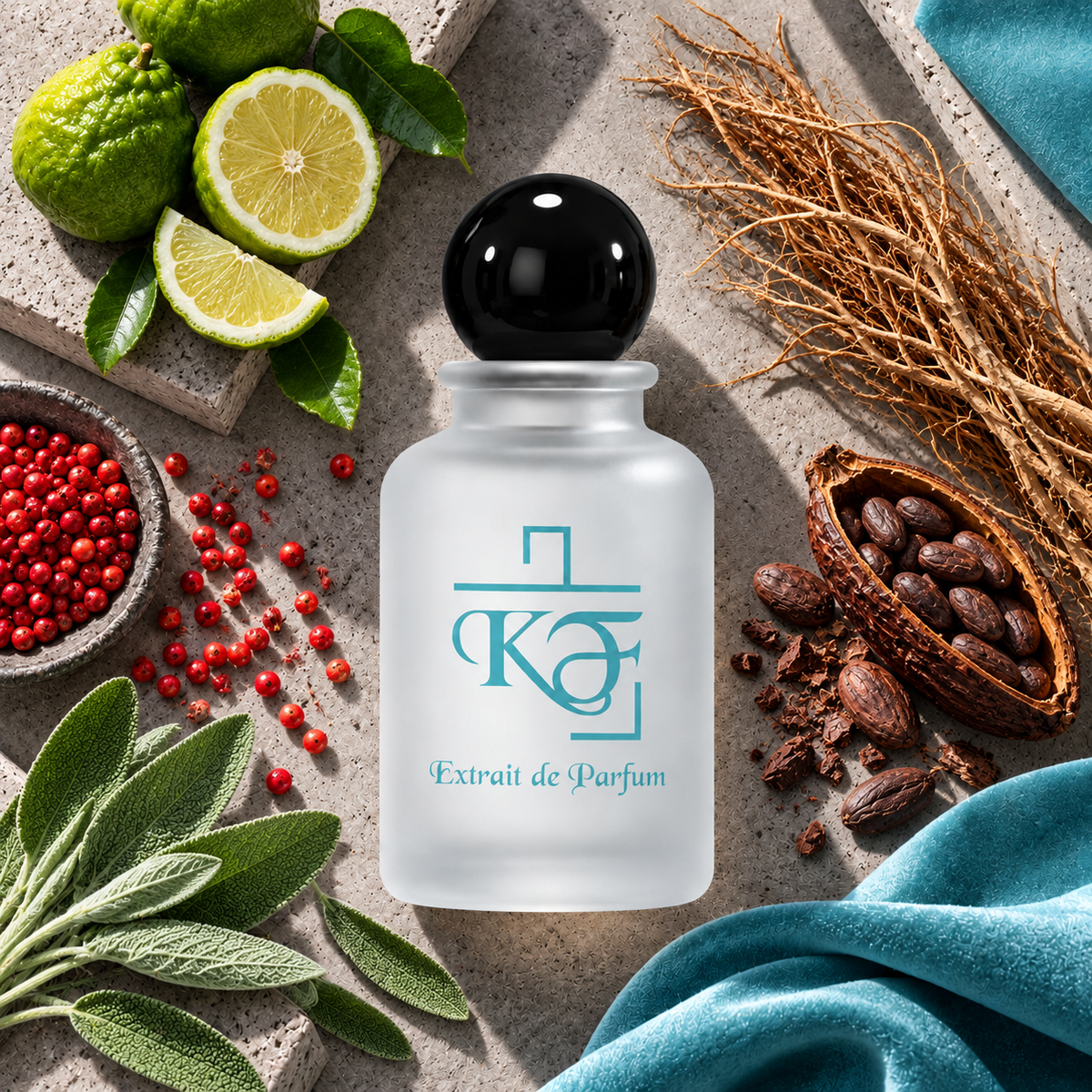 Kiphy No. 136 Explorer Spirit mit Bergamotte, rosa Pfeffer, Salbei, Vetiver und Kakao