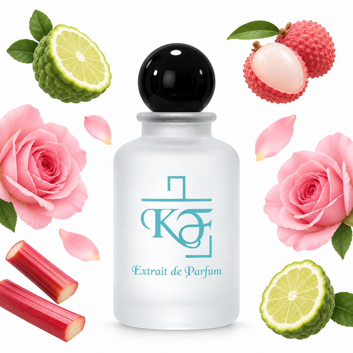 Kiphy No. 145 – Rose Delina mit Rose, Litschi, Bergamotte und Rhabarber