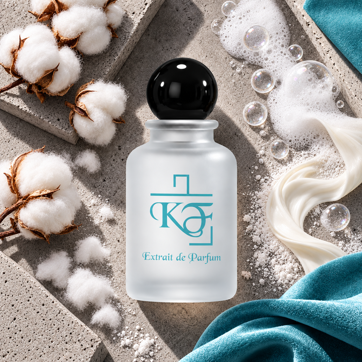 Kiphy No. 161 – Pure Cotton mit Baumwolle, cremiger Seifenfrische, zartem Schaum und weichen Puderakzenten