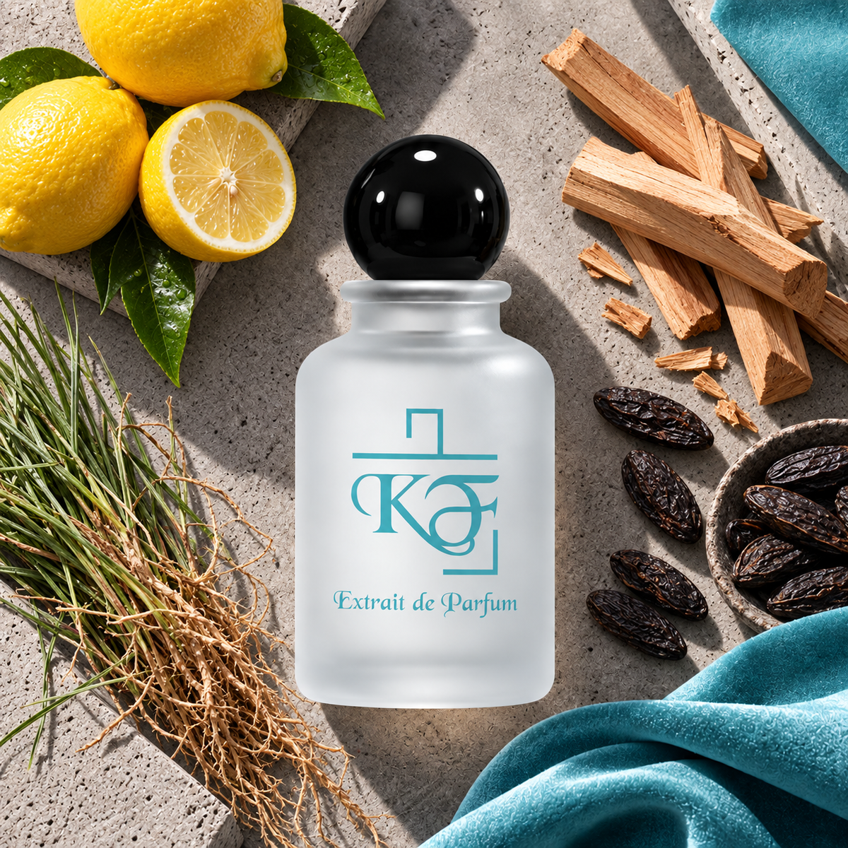 Kiphy No. 17 – Bleu Essence mit sizilianischer Zitrone, Sandelholz, Vetiver und Tonkabohne