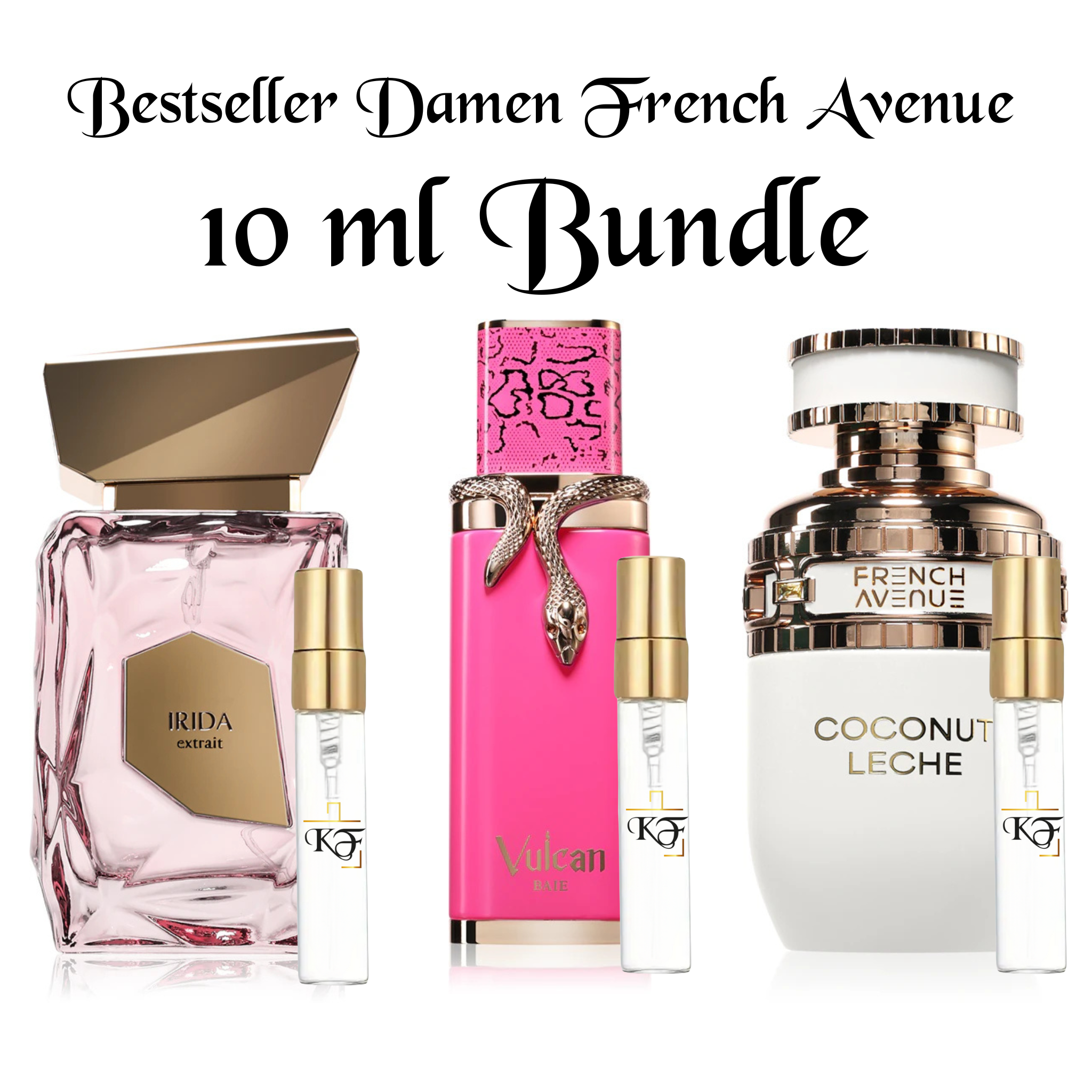 French Avenue Bestseller Damen Bundle 3x10 ml Probe Abfüllung