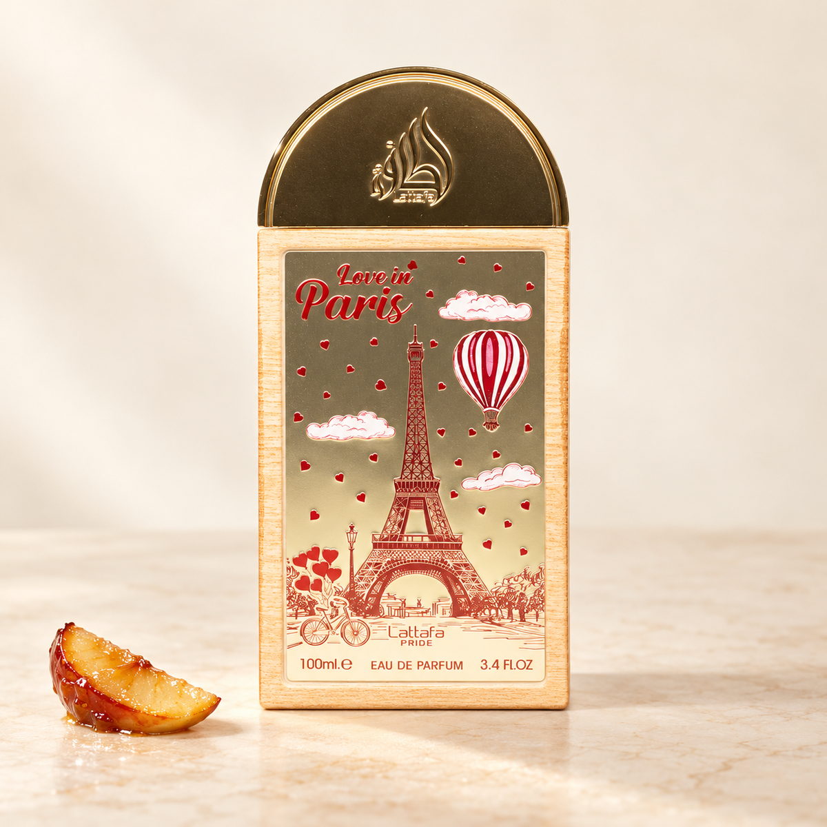 Lattafa Pride Love in Paris – 100-ml-Originalflakon mit karamellisiertem Apfel