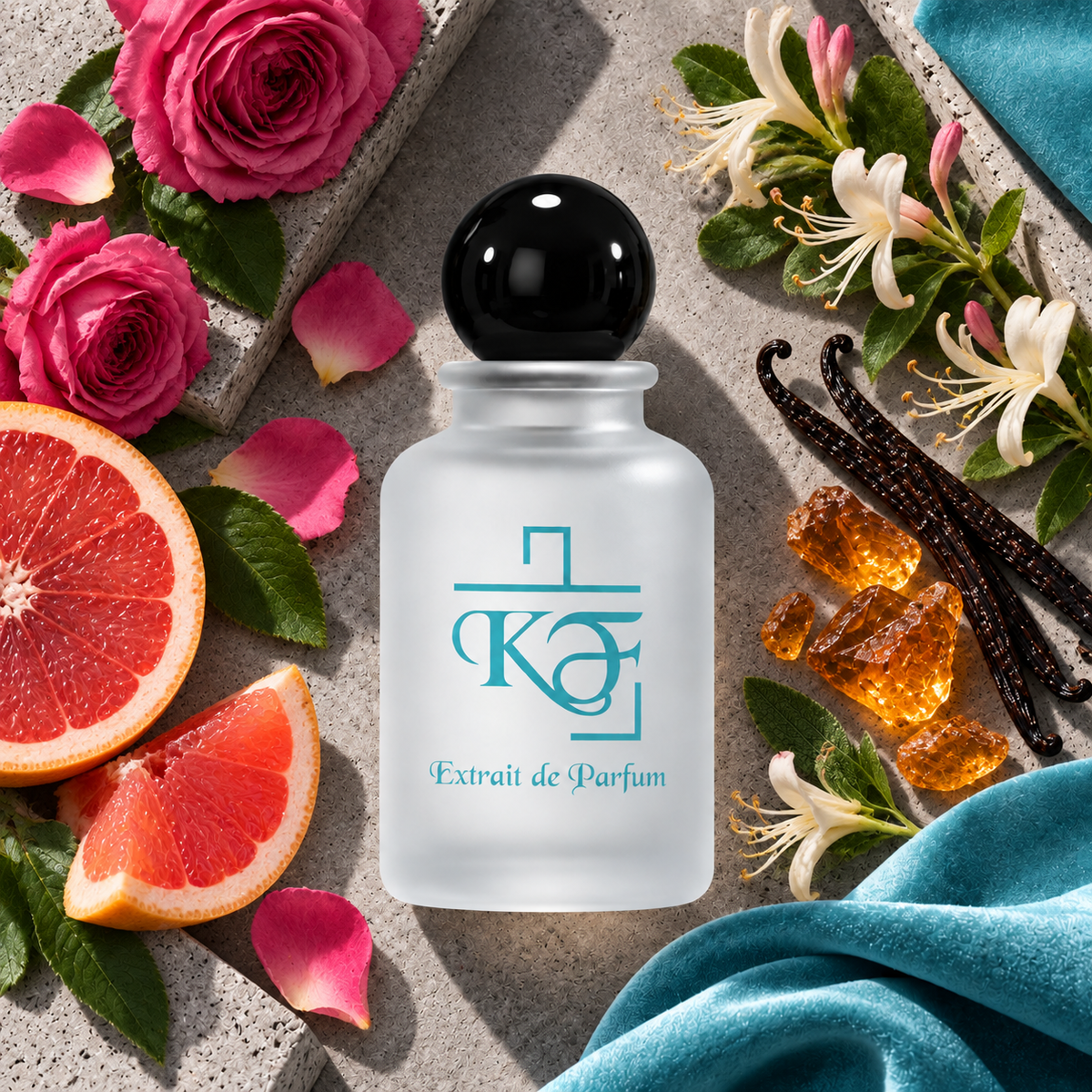 Kiphy No. 128 Golden Dust mit Damaszenerrose, Grapefruit, Geißblatt, Vanille und Ambra