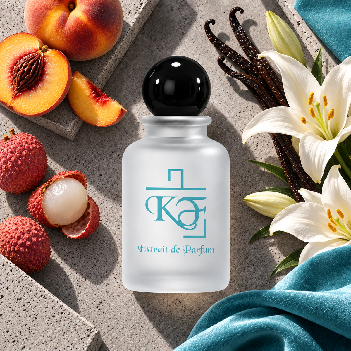 Kiphy No. 25 – Golden Woman mit Pfirsich, Litschi, Madonnenlilie und Vanille