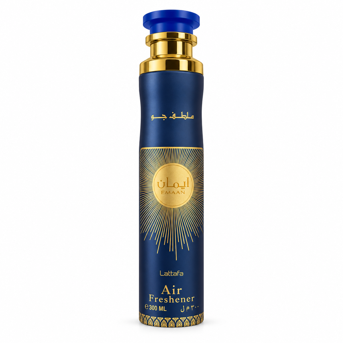 Lattafa Emaan Raumspray 300 ml auf weißem Hintergrund