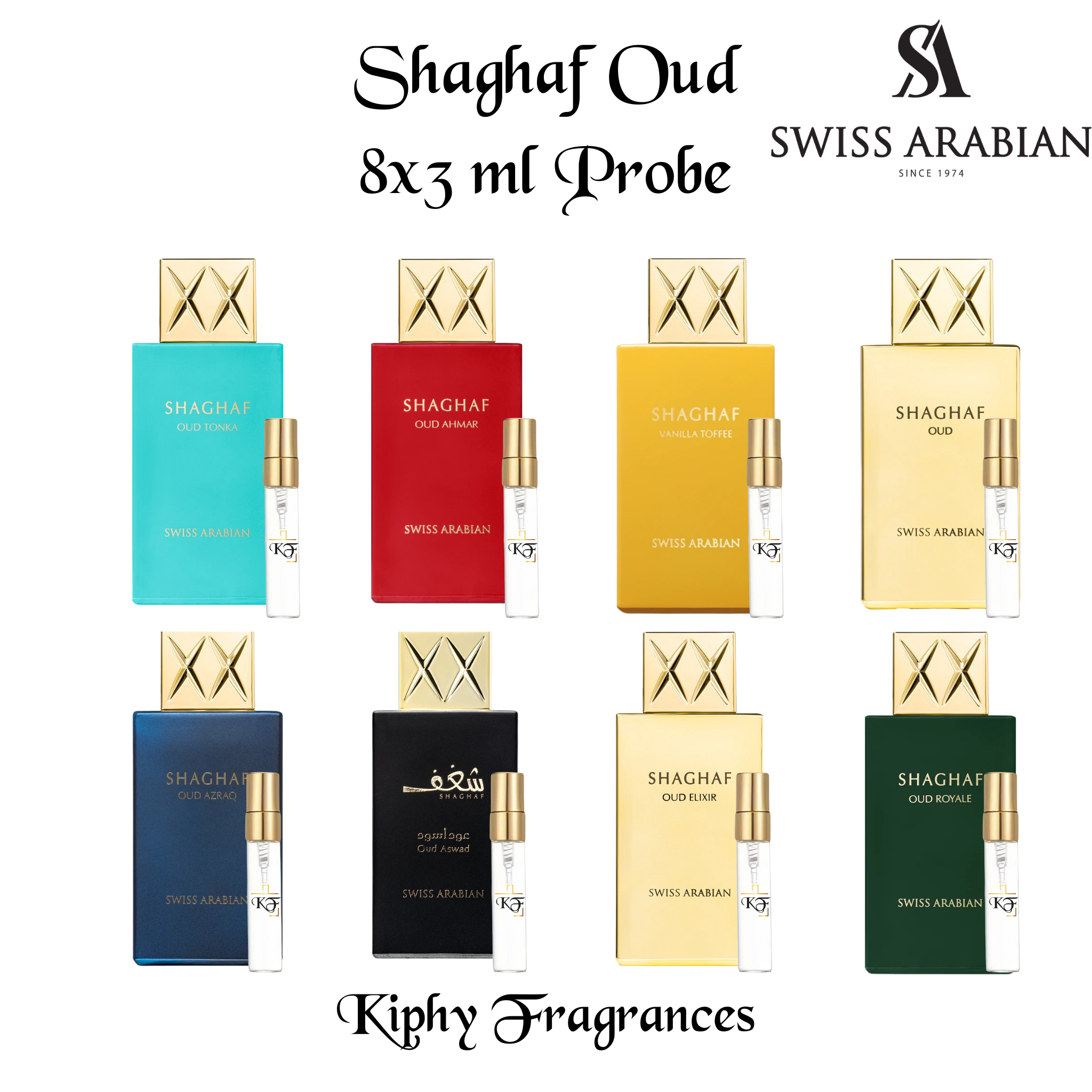 Swiss Arabian Shaghaf Bundle 8x3 ml Probe Abfüllung