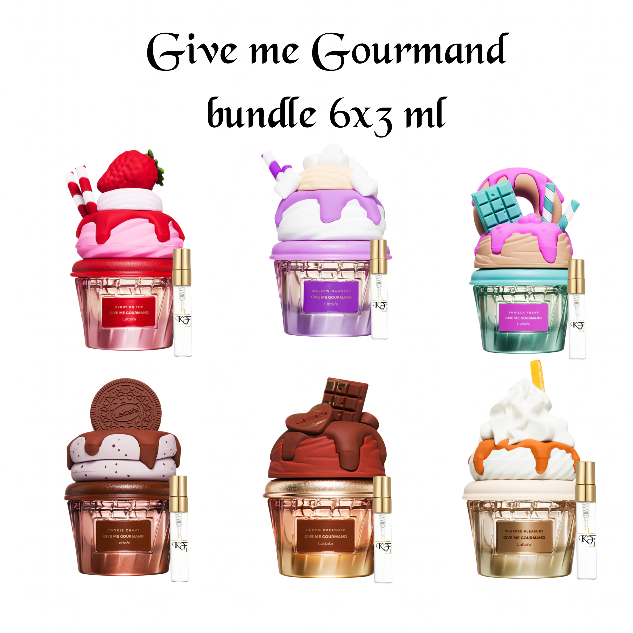 Lattafa Give me Gourmand Bundle 6x3 ml Probe